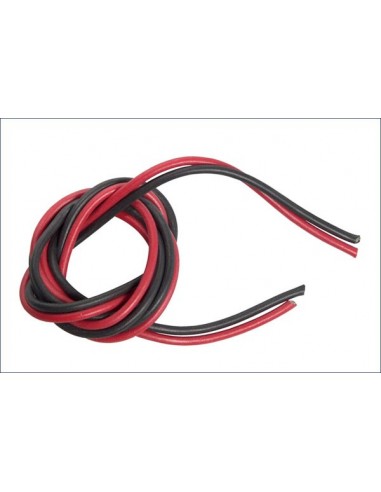 CABLE SILICONA NEGRO + ROJO 18AWG