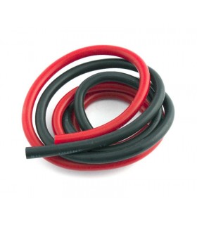 CABLE SILICONA NEGRO + ROJO...