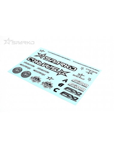 Sparko F8 Body Sticker-Negro y Blanco