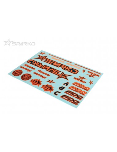 Sparko F8 Body Sticker-Naranja para...