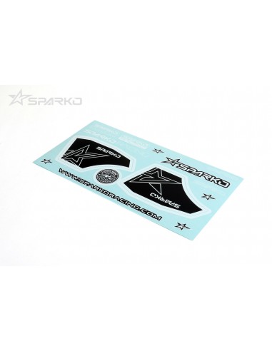 Sparko F8 Wing Sticker-Negro y Blanco