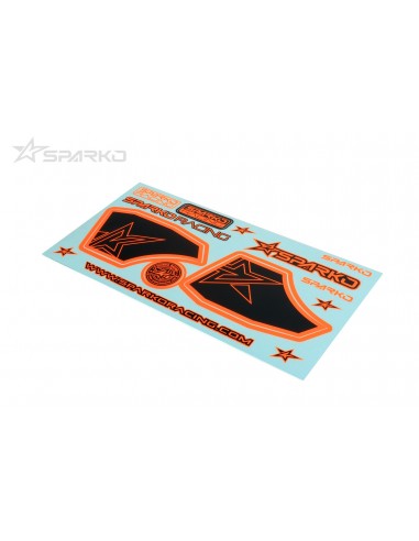 Sparko F8 Wing Sticker-Naranja para...