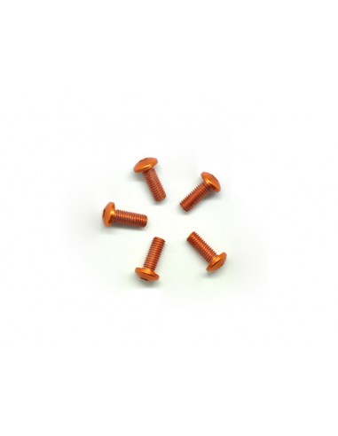 ALU SCREW ALLEN ROUNDHEAD M3X8 ORANGE...