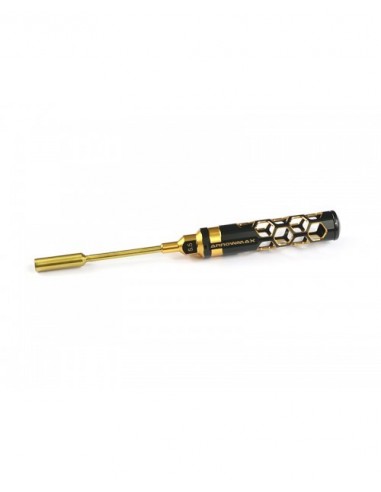 NUT DRIVER 5.5 X 100MM BLACK GOLDEN