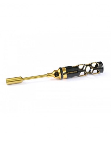 NUT DRIVER 8.0 X 100MM BLACK GOLDEN